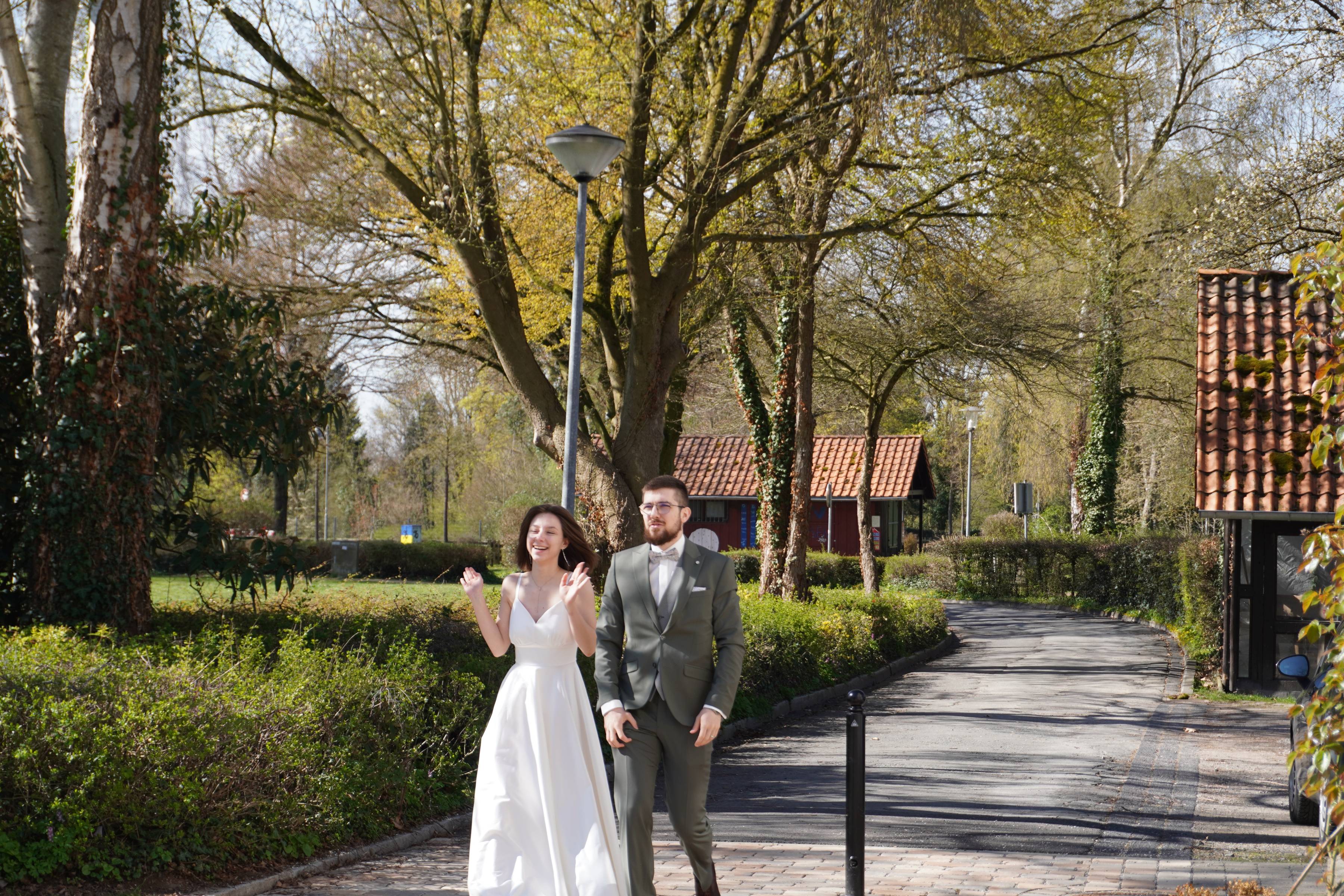 Ankunft am Jagdschloss